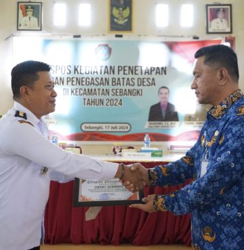 Gutmen Hadiri Ekspose Penetapan dan Penegasan Batas Desa di Sebangki