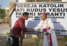 Gereja Hati Kudus Yesus Meranti Diresmikan