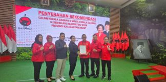 Karolin – Erani Terima Rekomendasi PDI Perjuangan Maju Pilkda Landak