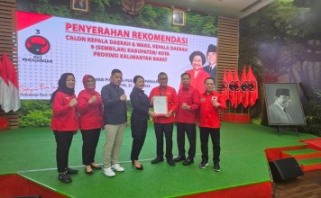 Karolin – Erani Terima Rekomendasi PDI Perjuangan Maju Pilkda Landak