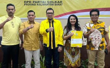 Golkar Beri Rekom Karolin-Erani Maju Pilkada Landak