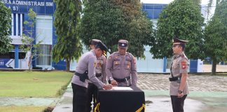 Kapolres Landak Pimpin Sertijab Kasat Samapta Hingga Kapolsek Sebangki dan Meranti