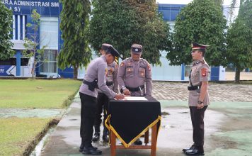 Kapolres Landak Pimpin Sertijab Kasat Samapta Hingga Kapolsek Sebangki dan Meranti