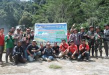 Ikatan Wartawan Online Landak Inisiasi Penghijauan di Lokasi Wisata Alam Air Terjun Rombo Dait