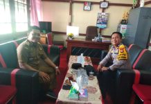 Jaga Stabilitas Keamanan Daerah Jelang Pilkada, Kapolsek Kunjungi Kantor Camat Sebangki