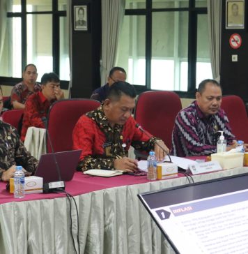 Pj. Bupati Landak Ikuti Evaluasi Kinerja Oleh Inspektorat Jendral Kemendagri RI