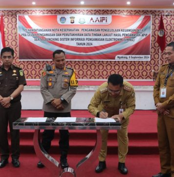 Pemkab Landak Launching Aplikasi Pengawasan Elektonik Keuangan Desa