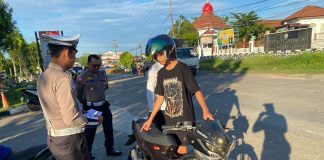 Polisi Tindak Sejumlah Kendaraan Berknalpot Brong