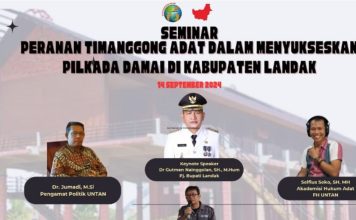 Peran Timanggong Adat Menyongsong Pilkada Damai di Kabupaten Landak