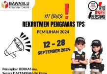 Bawaslu Landak Buka Rekrutmen Pengawas TPS, Berikut Ketentuannya