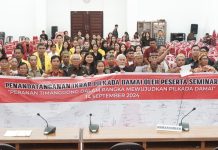 IWO Landak Gelar Seminar Pilkada Damai Bersama Timanggong Adat
