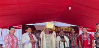 Karolin Apresiasi Peresmian Paroki Kuala Behe oleh Monsinyur Agustinus Agus