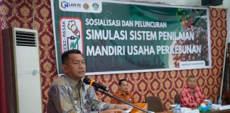 Gutmen Buka Sosialisasi dan Peluncuran Simulasi Sistem Penilaian Mandiri Usaha Perkebunan