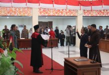 Evy Yuvenalis Resmi Dilantik Sebagai Ketua DPRD Landak Sisa Periode 2019-2024