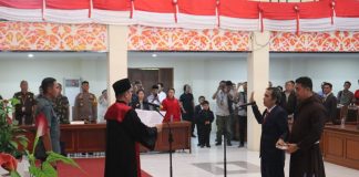Evy Yuvenalis Resmi Dilantik Sebagai Ketua DPRD Landak Sisa Periode 2019-2024