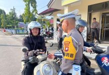 Operasi Zebra Kapuas 2024, Polres Landak Turut Periksa Kelengkapan Anggota