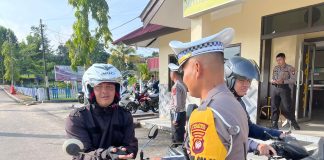 Operasi Zebra Kapuas 2024, Polres Landak Turut Periksa Kelengkapan Anggota