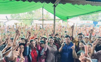Kampanye di Sungai Laki, Karolin : Program Andalan Kita Pertanian dan Infrastruktur