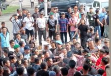 Ricuh Antar Pendukung Saat Debat Publik, Polisi Berhasil Kendalikan Masa Dengan Pengamanan Berlapis