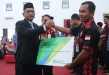 Gutmen Buka Sosialisasi Kebijakan Pengelolaan Keuangan Desa dan Launcing Jamsostek Bagi Pekerja Rentan dan Ketua RT/RW
