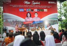 Gelar Misa Syukur Kemenangan, Karolin-Erani Ajak Masyarakat Dukung Pembangunan