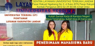 Salut Landak Masih Buka Pendaftaran Mahasiswa Baru UT