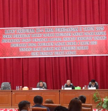 DPRD Bersama Pemkab Landak Gelar Rapat Paripurna Bahas Peningkatan Sektor PAD Dari Restribusi Pajak