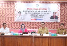 Pemkab Landak Gelar High Level Meeting TPID dan TP2DD