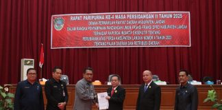 Fraksi DPRD Landak Beri Pandangan Umum Terhadap Raperda Tentang Pajak dan Restribusi Daerah