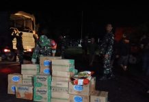 Kodim 1210/LDK Serahkan Bantuan Bagi Korban Banjir di Posko Pengungsian