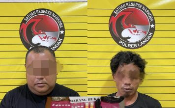 Bawa Narkotika Dari Pontianak Hendak Diedarkan di Ngabang, Dua Pria Diciduk Polisi