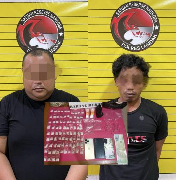 Bawa Narkotika Dari Pontianak Hendak Diedarkan di Ngabang, Dua Pria Diciduk Polisi