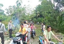 Akses Jalan Longsor Dibukit Seha Sudah Bisa Dilewati Kendaraan