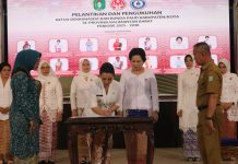 Bupati Karolin Dilantik Jadi Bunda PAUD Kabupaten Landak