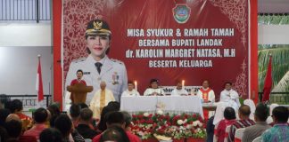 Bupati Karolin Gelar Misa Syukur Masuki Rumah Dinas