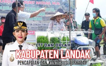 LTT Padi di Landak Tertinggi di Kalbar Selama Empat Bulan Berturut, Juli Capai 7.716,4 Hektare