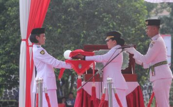 Peringatan HUT RI ke – 80 Pemkab Landak, Bupati Karolin : Bersama Membawa Indonesia Menuju Kemajuan