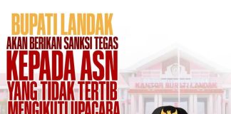 ASN Tak Disiplin Saat Upacara HUT RI ke-80, Bupati Landak Ancam Sanksi Tegas