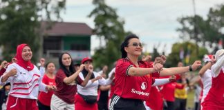 Pemkab Landak Laksanakan Senam Sehat Semarakan HUT RI Ke -80