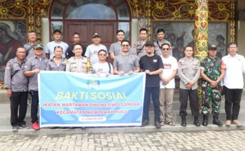 Gandeng Forkopimcam Mempawah Hulu, IWO Landak Gelar Baksos di Gereja dan Masjid