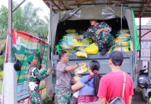 Kodim 1210/LDK Gelar Gerakan Pangan Murah Warga Antusias Serbu Makodim