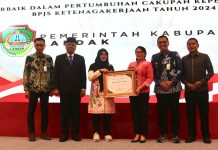 Landak Raih Paritrana Award 2025, Cakupan BPJS Ketenagakerjaan Tertinggi Kedua di Kalbar