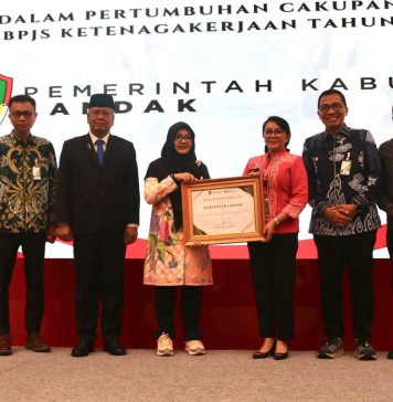 Landak Raih Paritrana Award 2025, Cakupan BPJS Ketenagakerjaan Tertinggi Kedua di Kalbar