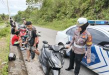 Polisi Bubarkan Balap Liar di GOR Patih Gumantar