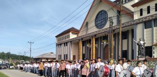Semarak Sumpah Pemuda, Ratusan Pelajar di Sengah Temila Gelar Karnaval Budaya