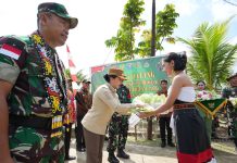 TNI dan Pemkab Landak Bersinergi Bangun Desa Garu lewat TMMD ke-126