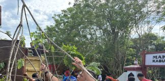 Wabup Erani Ajak OPD Landak Jaga Kekompakan Lewat Gotong Royong