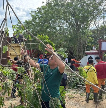 Wabup Erani Ajak OPD Landak Jaga Kekompakan Lewat Gotong Royong