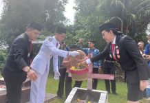 Bupati Karolin Pimpin Ziarah Nasional Peringati Hari Pahlawan di Landak