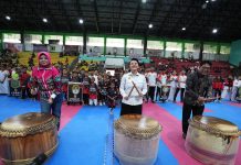 Ketua Umum FORKI Kalbar Karolin, Buka Open Karate Championship Kalbar 2025